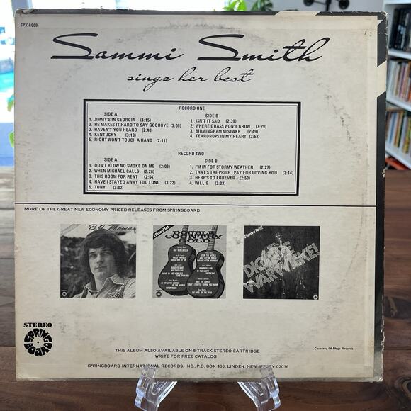 Sammi Smith Sings Her Best 2xVinyl LP Springboard SPX-6009 - Picture 10 of 11